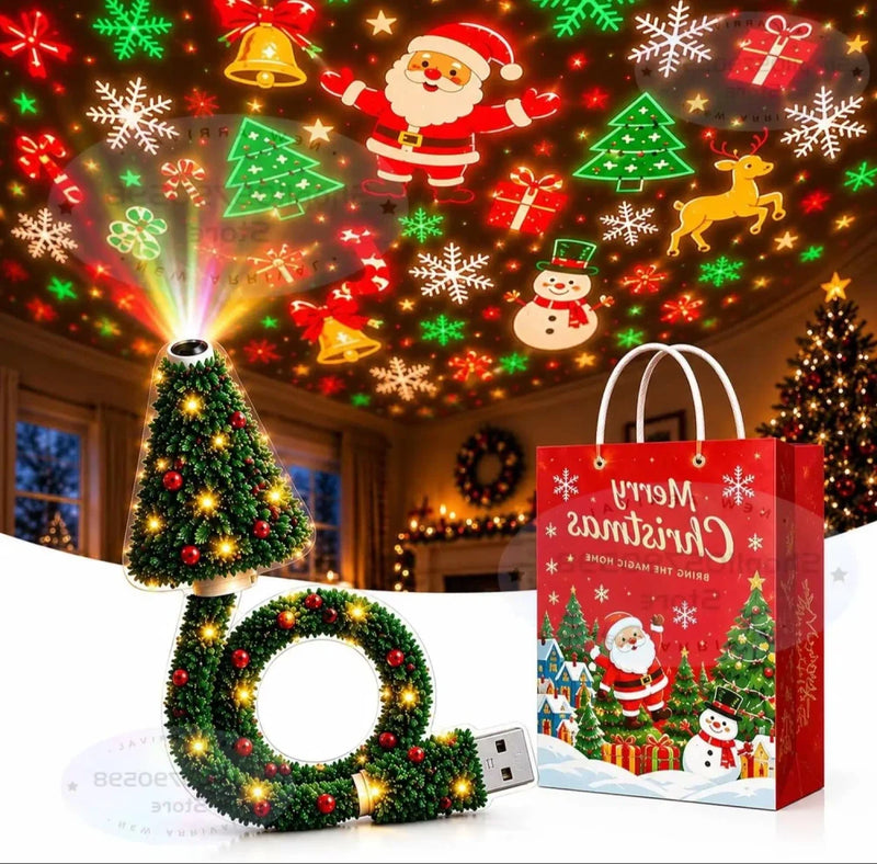 Festive Holiday Projection Lamp