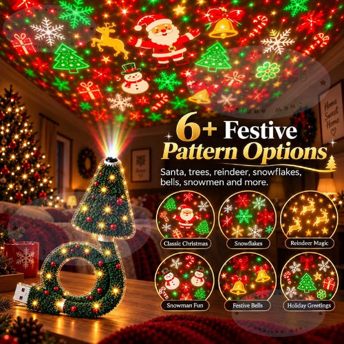 Festive Holiday Projection Lamp